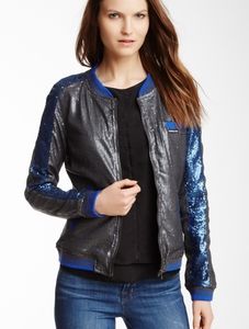 NWT Members Only Sequin Baseball Jacket